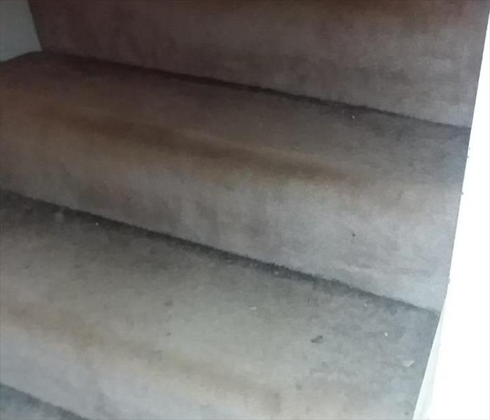 dirty stair carpets