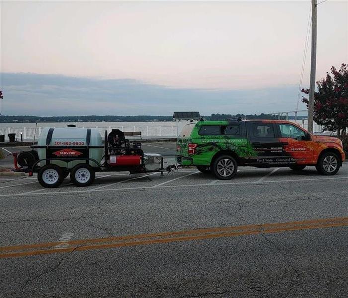 SERVPRO Truck with Trailer 